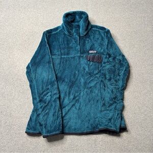 Patagonia Teal Fleece Jacket S